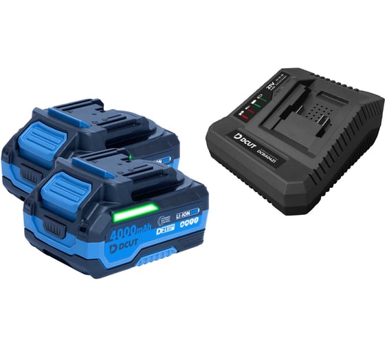 Набор DCUT 2*8Ач DABA0821 + ЗУ DCBA0421,огнестойкий корпус, звуковая, световая индикация, контроль ячеек, защит: раз DABA0821-Set-SP2 1