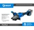 Углошлифовальная машина аккумуляторная DCUT DCG12521 3500 - 10000 об/мин, DCG12521-SP2 2