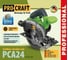Пила дисковая аккумуляторная PROCRAFT PCA24 20В, 165 мм, пропил 67мм (Без АКБ и ЗУ) PCA24-bb 35