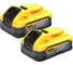 Аккумулятор DEWALT POWERSTACK DCBP518H2, Li-Ion, 18В, 5Ач, 2шт. DCBP518H2-XJ 1