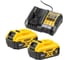 Аккумуляторный набор DEWALT DCK327P2T, 18В? дрель DCD791 + перфоратор DCH263 + УШМ DCG405, с 2 АКБ 5 Ач и ЗУ, в 2 кейсах TSTAK DCK327P2T-QW 8