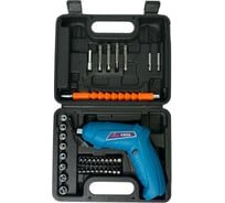 Аккумуляторная отвертка AktiTool CS136 в кейсе с набором бит и головок( 3,7В, 1500 mAh) 101200