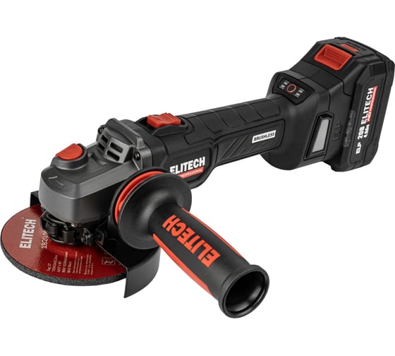 Шлифмашина угловая аккумуляторная ELITECH HD CAG 2012BL (E2213.074.02) 210316 1