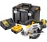Аккумуляторная дисковая пила Dewalt DCS565P2, 18 В, 165 мм, 4950 об/мин, с 2 АКБ 5 Ач и ЗУ, в кейсе TSTAK DCS565P2-QW 1