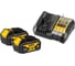 Набор Dewalt DCB1104M2: 2 АКБ DCB182, Li-Ion, 18 В, 4 Ач и зарядное устройство DCB1104, 12/18 В, 4 A DCB1104M2-QW 1