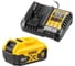 Набор Dewalt DCB1104P1: АКБ DCB184, Li-Ion, 18 В, 5 Ач и зарядное устройство DCB1104, 12/18 В, 4 A DCB1104P1-QW 1