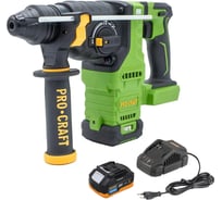 Перфоратор аккумуляторный бесщеточный Procraft PHA30 20В 2,8 Дж (АКБ 4Ач+ЗУ) PHA30-1B