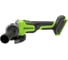 Угловая шлифовальная машина аккумуляторная GreenWorks AG590, 24V, б/щет, 125 мм, 8500 об/мин, Anti-Kickback,1х4Ач, ЗУ, коробка 3201007VUB 2