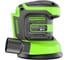 Эксцентриковая шлифмашина аккумуляторная GreenWorks OS325, 24V, 125 мм, 5000-8000-11000 об/мин, амплитуда 2.4 мм, 1х2Ач, ЗУ, кор 3100907VUA 4