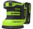 Эксцентриковая шлифмашина аккумуляторная GreenWorks OS325, 24V, 125 мм, 5000-8000-11000 об/мин, амплитуда 2.4 мм, 1х2Ач, ЗУ, кор 3100907VUA 22