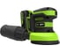 Эксцентриковая шлифмашина аккумуляторная GreenWorks OS325, 24V, 125 мм, 5000-8000-11000 об/мин, амплитуда 2.4 мм, 1х2Ач, ЗУ, кор 3100907VUA 23
