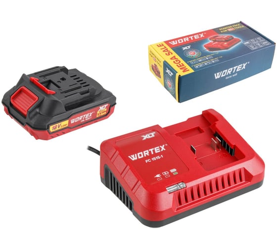 Набор аккумулятор WORTEX 2 А*ч и зарядное устройство 1х2 А ALL1 XLT в кор. SET ЦЗ-0450365740 1
