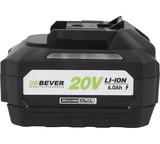 Аккумулятор DeBever li-ion; 20В; 6,0 а/ч DBE-B2060