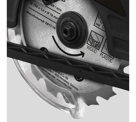 Аккумуляторная циркулярная мини-пила TROTEC PCSS 10-20V 4430000110