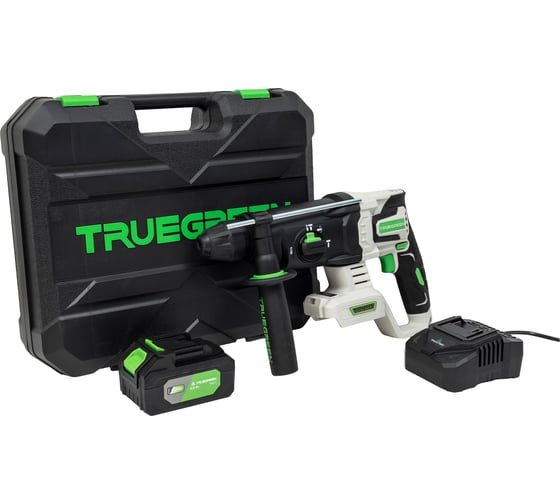 Аккумуляторная ударная дрель (перфоратор) 20 В с АКБ и ЗУ TRUEGREEN TG4E207