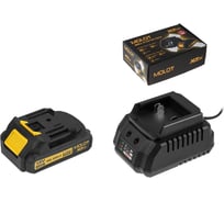 Комплект MOLOT аккумулятор 18В 2 Ач и зарядное устройство XLT Lite 2329089