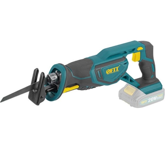 Пила сабельная аккумуляторная FIT 20 В, 0-3000 ход/мин, 26 мм, рез. накл., коробка 79918