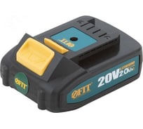 Батарея аккумуляторная FIT 20 В, Li-Ion, 2,0 Ач, 0,4 кг, индикатор заряда, коробка 79935