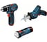 Акционный набор Bosch: аккумуляторная дрель-шуруповерт GSR 10,8-2-LI + аккумуляторная ножовка GSA 10,8 V-Li + аккумуляторный фонарь GLI 10,8 V-Li 0.615.990.CW0 1