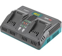 Зарядное устройство двойное FIT 21,5 В, 2,4 А, 0,7 кг, индикатор заряда, коробка 79941