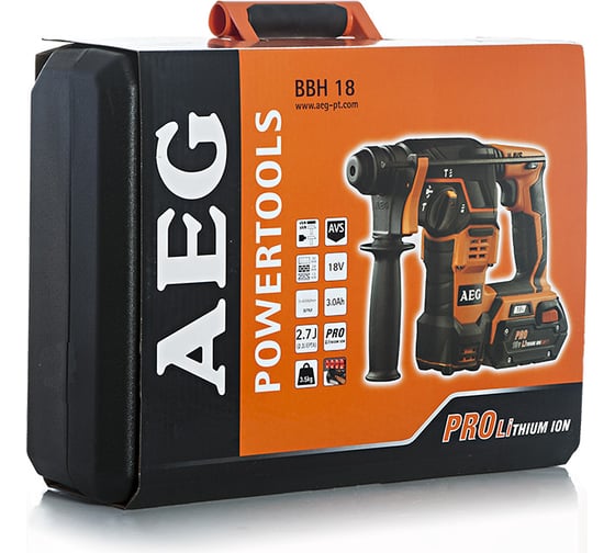 Аккумуляторный перфоратор AEG BBH 18 Li-302C 408275