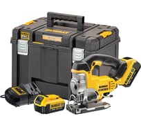 Аккумуляторный лобзик DEWALT DCS331M2, 18В, 3000 ход/мин, 26мм, с 2 АКБ 4 Ач и ЗУ, в кейсе TSTAK () DCS331M2-QW