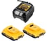 Набор DEWALT DCB1102D2: 2 АКБ DCB183, Li-Ion, 18В, 2Ач и зарядное устройство DCB1102, 12/18В, 2A DCB1102D2-QW 1