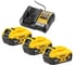 Аккумуляторный набор DEWALT DCK667P3T: дрель + пила + лобзик + рубанок + реноватор + фонарь, с 3 АКБ 5 Ач и ЗУ, в 2 кейсах TSTAK DCK667P3T-QW 8