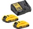 Аккумуляторный набор Dewalt DCK266D2, 18В: ударная дрель-шуруповерт DCD796 + шуруповерт DCF887, с 2 АКБ 2 Ач и ЗУ, в кейсе DCK266D2-QW 6