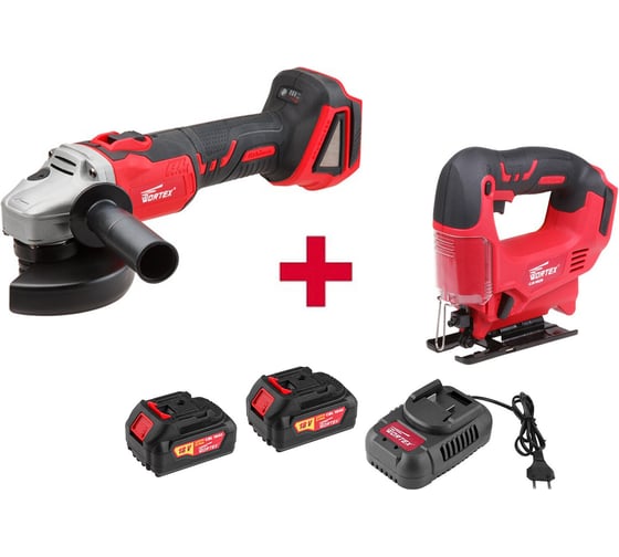 Аккумуляторная углошлифмашина WORTEX CAG 1812 E в коробке ALL1 CAG1812E00029A2 1