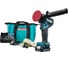 Полировально-шлифовальная машина аккумуляторная Makita CXT 12V BL XPT 50/80мм, 2 скорости, 0-2800/9500 об/мин 2х2.0 Ач АКБ, ЗУ, набор полировальных губок PV301DSAE 1