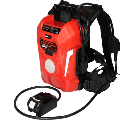 Аккумулятор ранцевый Profipower T7-02 60Ач 20В, Li-ION, 60Ач, 1200Вт/ч E0370