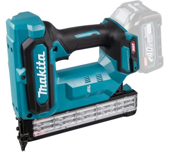 Гвоздезабиватель аккумуляторный Makita XGT 40В BL XPT, 18GA 15-40 мм,маг. до 100шт., защита от холостого выстрела, без АКБ и ЗУ FN001GZ
