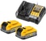 Набор DEWALT DCB1104S2: 2 АКБ POWERSTACK DCBP318, Li-Ion, 18 В, 3.5 Ач и зарядное устройство DCB1104, 12/18 В, 4 A DCB1104S2-QW 1