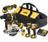 Аккумуляторный набор Dewalt DCK611P1D2, 12 В: дрель + шуруповерт + перфоратор + пила + реноватор + фонарь, с 3 АКБ и ЗУ, в сумке DCK611P1D2-QW 1