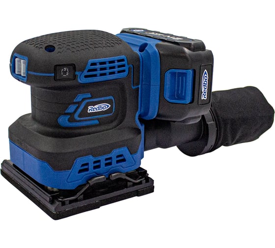 Машина плоскошлифовальная аккумуляторная бесщеточная Redbo OSS-21A (21В Li-on 2,0Ач, 110х110мм) 53894