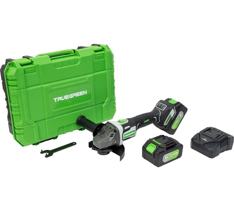 Аккумуляторная угловая шлифмашина с 2АКБ и ЗУ TRUEGREEN TG4C109W