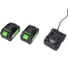 Аккумуляторная угловая шлифмашина с 2АКБ и ЗУ TRUEGREEN TG4C109W 20