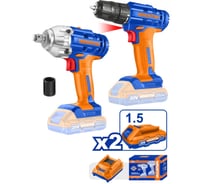 Набор аккумуляторного инструмента WADFOW 20В 2 шт 4 WCK2017