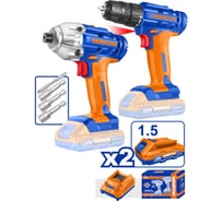 Набор аккумуляторного инструмента WADFOW 20В 2 шт 4 WCK2016