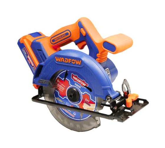 Циркулярная пила аккумуляторная WADFOW 20В 165 мм, б/щ 4 WLWP5520