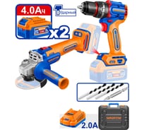 Набор аккумуляторного инструмента WADFOW 20В 4 WCK20273