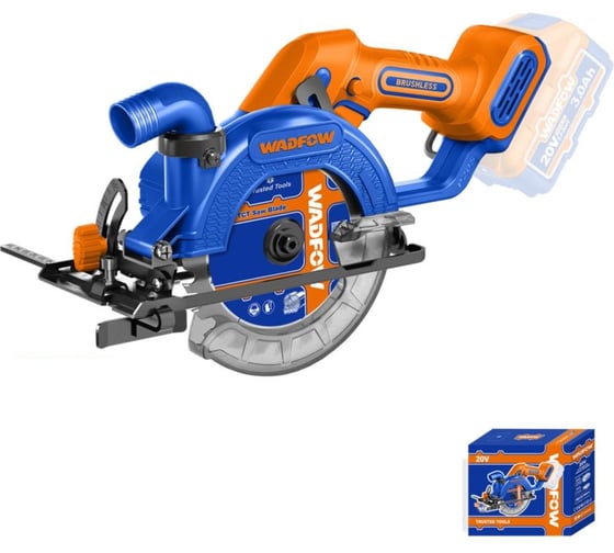 Циркулярная пила аккумуляторная WADFOW 20В 140 мм, б/щ 4 WLWP5630