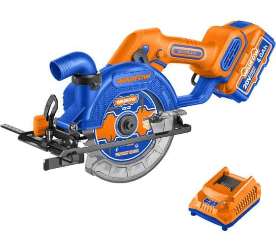Циркулярная пила аккумуляторная WADFOW 20В 140 мм, б/щ 4 WLWP5633