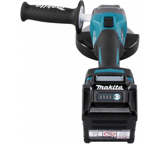 Машина шлифовальная угловая Makita аккум. XGT BL 40В, 125 мм, с комплектом аккум. 2x4Ач BL4040F, зарядным устройством DC40RA, Makpac 4 GA005GU201