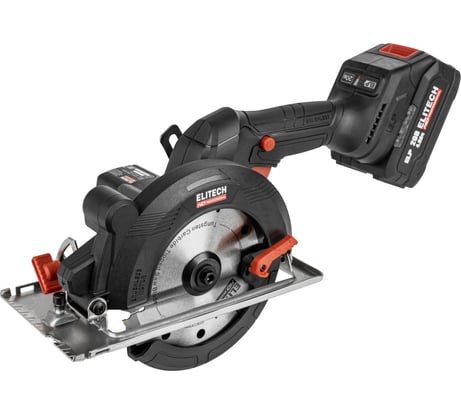 Пила дисковая аккумуляторная Elitech CCS 2050BL (140мм,BL,20В,2х4Ач) HD 215339