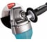 Машина шлифовальная угловая аккумуляторная Makita XGT BL 40В, 125 мм, с комплектом аккум.2x4Ач BL4040F, зарядным устройством DC40RA, Makpac 4 GA013GU201 6
