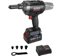 Пистолет заклепочный аккумуляторный Elitech CRG 2063BL (2,4-6,4мм,BL,20В,1х4Ач) 207370