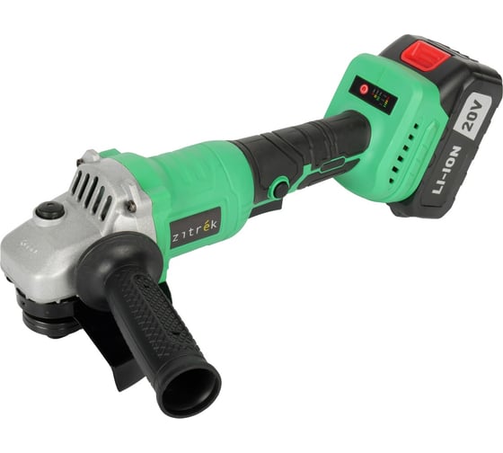 Углошлифовальная машина Zitrek ZKAG20-125 PRO (125мм, 20B, Li-Ion аккум. 4 Aч - 1шт, ЗУ, кейс) 083-1078