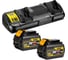 Набор DEWALT DCB132T2: 2 АКБ DCB546, Li-Ion, 18/54 В, 6/2 Ач и двойное зарядное устройство DCB132, 12/14.4/18/54 B, 2x4 А DCB132T2-QW 1